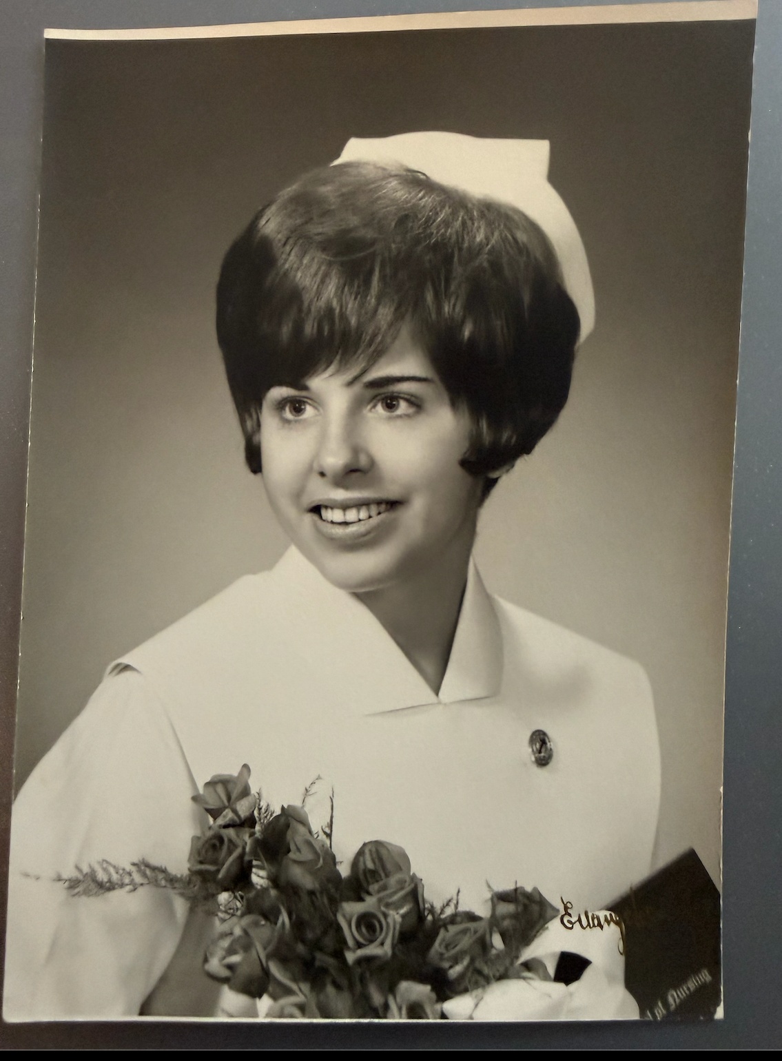 Todd Daniels' mother as a young nurse